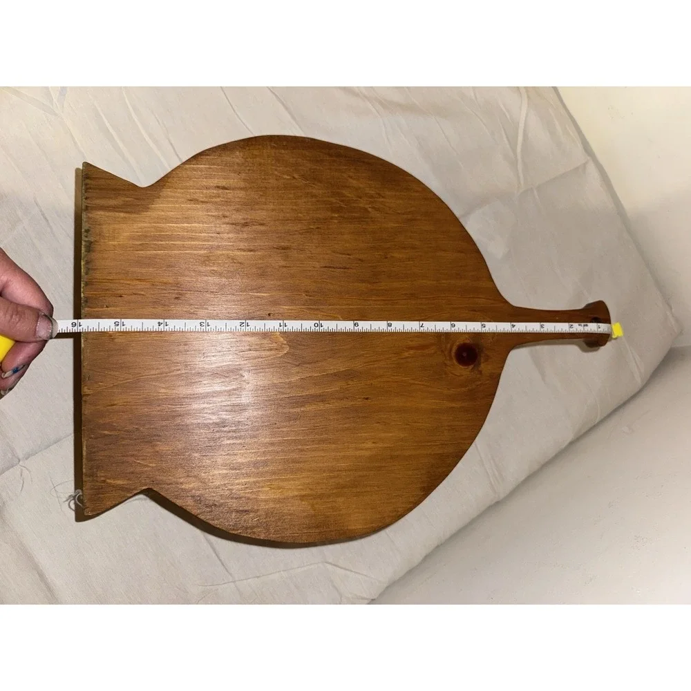 Vintage Wooden Paper Plate Holder Farmhouse Country Cottage Grandmacore Hearts